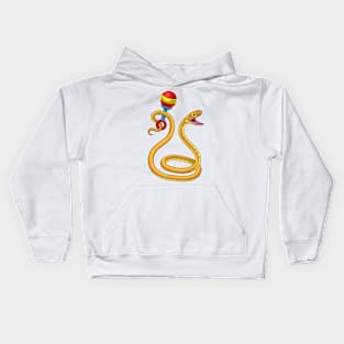 Snake Musician Rattle Music Kids Hoodie